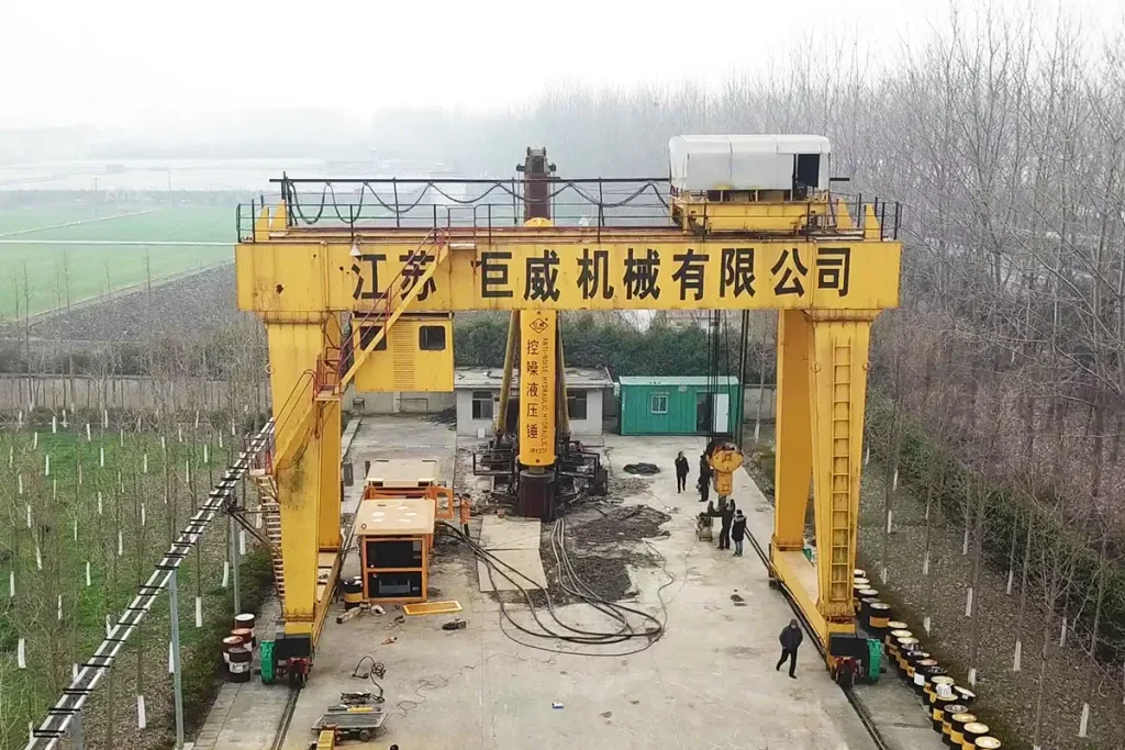 Juwei Pile Hammers Test Base Factory