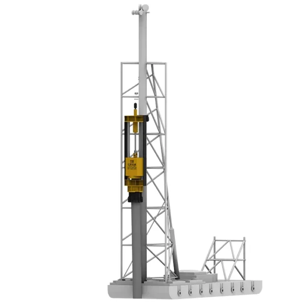 hydraulische Rammhämmer auf Rammplattformen