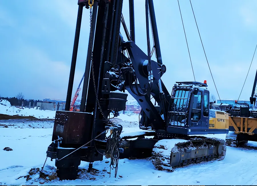 dd45 diesel piling machines working on Russia