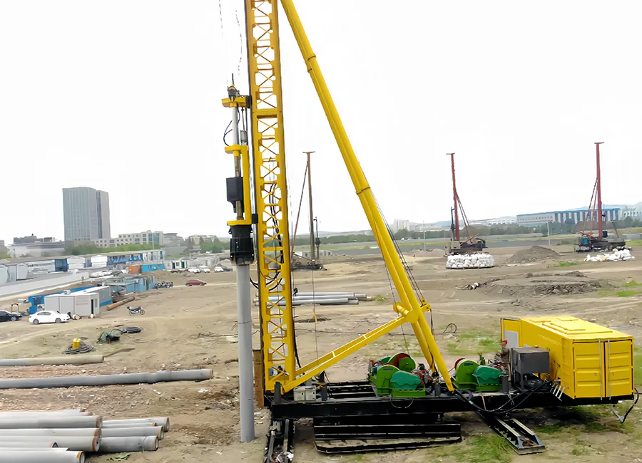 Juwei hydraulic hammer pile driving