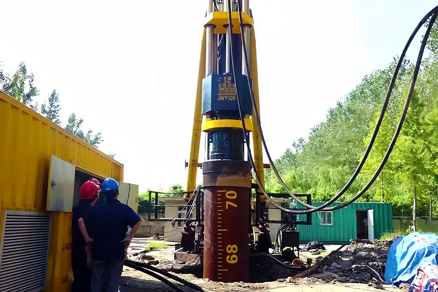 base de pruebas de martillos pilón hidráulicos juwei