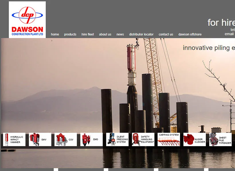 Sitio web de DAWSON construction plant ltd