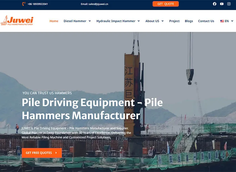 Sitio web de JUWEI Machinery