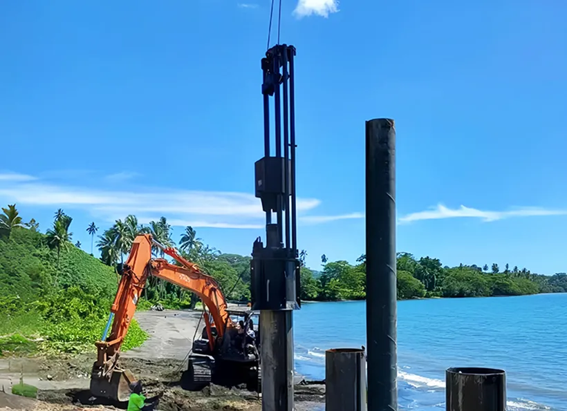 marteaux diesel pour pieux à tige de guidage juwei dd