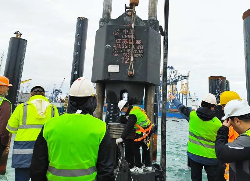 pelatihan personel palu tiang pancang