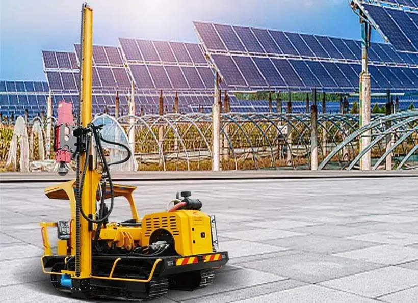 Juwei pile driver para sa solar power plant